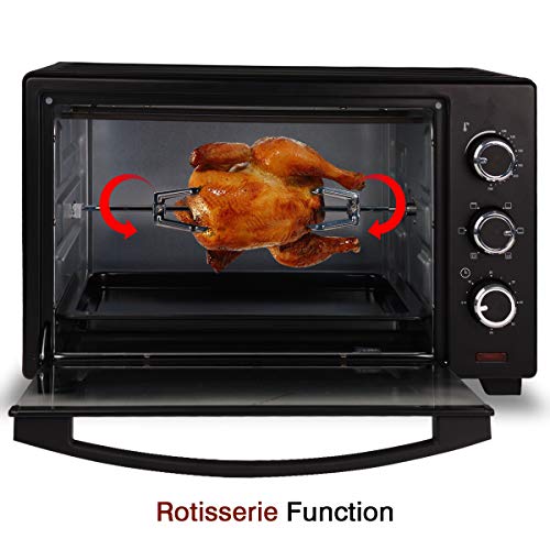 iBELL EO30LG Electric Oven Toaster Grill, 30L, 1700 Watts, OTG with Rotisserie and Timer function (Black) - Image 4