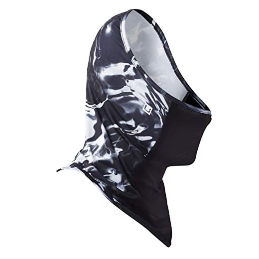 HUK Men's Neck Gaiter | Face UPF 30+ Sun Protection, Mossy Oak Hydro Blackwater, 1