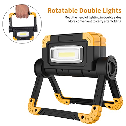 Arbeitsleuchte EEFOW LED Baustrahler mit Akku