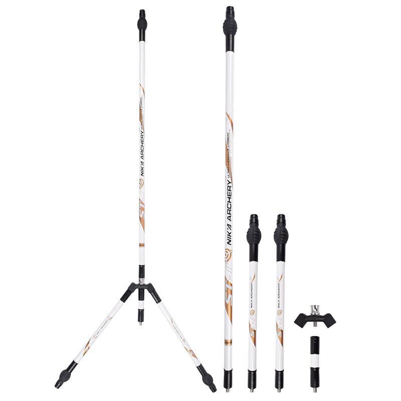ZSHJGJR Archery Balance Bar Set 5/12/30 inch Carbon Fiber Bow Stabilizer Kit Includes Main Rod Side Rod Extend Rod with Rubber Stabilizer Ball & Counter Weight for Recurve Bow & Compound Bow