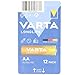 Produktbild VARTA Batterien AA, 12 Stück, Longlife, Alkaline, 1,5V, ideal für Fernbedienungen, Wecker, Radios, Made in Germany