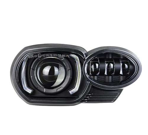 Phare LED pour moto BMW K1200R antibrouillard longue portée avec DRL pour rouler de nuit