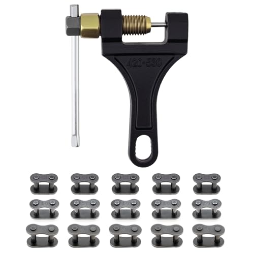 Image of Windance Chain Breaker Removal Tool Kit with 15pcs Chain Master Connect Link Pins 420 428 530 for Motorcycle Dirt Bike Scooter Bicycle Tractor 4 Wheeler ATV 50cc 100cc 150cc