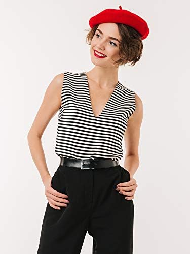 3 Pieces Wool Beret Hat French Style Wool Beanie Cap Solid Color Winter Hat for Women and Girls Casual Use - Image 6