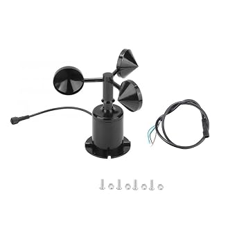 Polycarbonate Body Wind Speed Sensor PNP Pulse Output Wind Speed Transmitter Anemometer