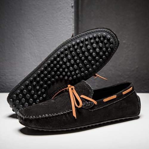 Men's Handmade Suede Leather Moccasins - Comfortable, Non - Slip, Casual Loafer Flats for Indoor & Outdoor2