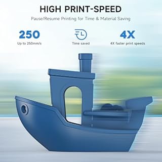 Tina2 Plus 3D Printer, WEEFUN 250mm/s High Speed FDM 3D Printers Fully Open Source, Auto Leveling Mini 3D Printer with WiFi Cloud Print, Fully Assembly 3D Printers for Beginners, Office, Home, School