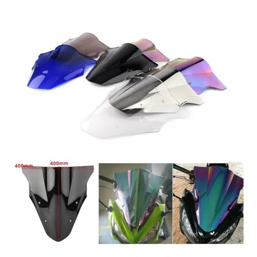 Bulle moto ER6F confort autoroute contre vent et turbulences - 4