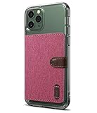 Ringke Flip Card Holder ID Adhesive 3M [Red] [2-Pack] Premium Stick Fashion Multi-Card Slot Wallet Case Credit Card Cash Pouch Attachment Compatible with Most Smartphones, Android and More