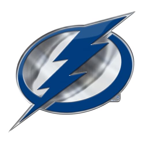 FANMATS 60502 - NHL - Tampa Bay Lightning Embossed Color Emblem | Lightning Bolt Primary Logo