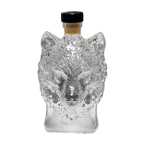 LRXFPIYF Botella de Whisky Animal Decantador de Licor Creativo Botella de Vino Vidrio Diseño Original Regalo para Esposo Almacenaje Funcionalidad Adecuada