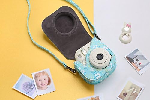 Katia Camera Case Bag Compatible for Fujifilm Instax Mini 11/9/ 8+/ 8 Instant Film Camera with Shoulder Strap and Photo Accessories Pocket - Kapok