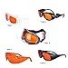 MCWlaser Professional Laser Safety Glasses OD7+ 190-540nm Protective Goggles CE for UV Lamp Ultraviolet/Blue/Green Laser 222nm 248nm 355nm 375nm 405nm 450nm 455nm 473nm 532nm Absorption Type Style 9