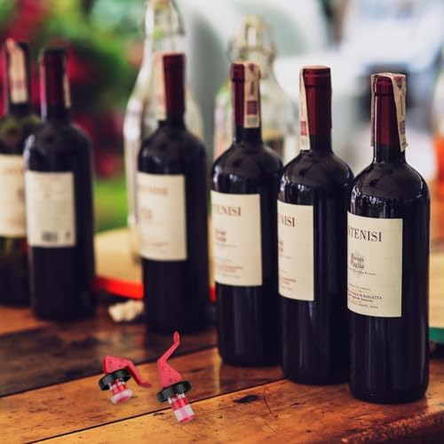 FACKELMANN 49569 Flaschen-Spreizverschlüsse, Kunststoff, rot/schwarz 2 Einheiten