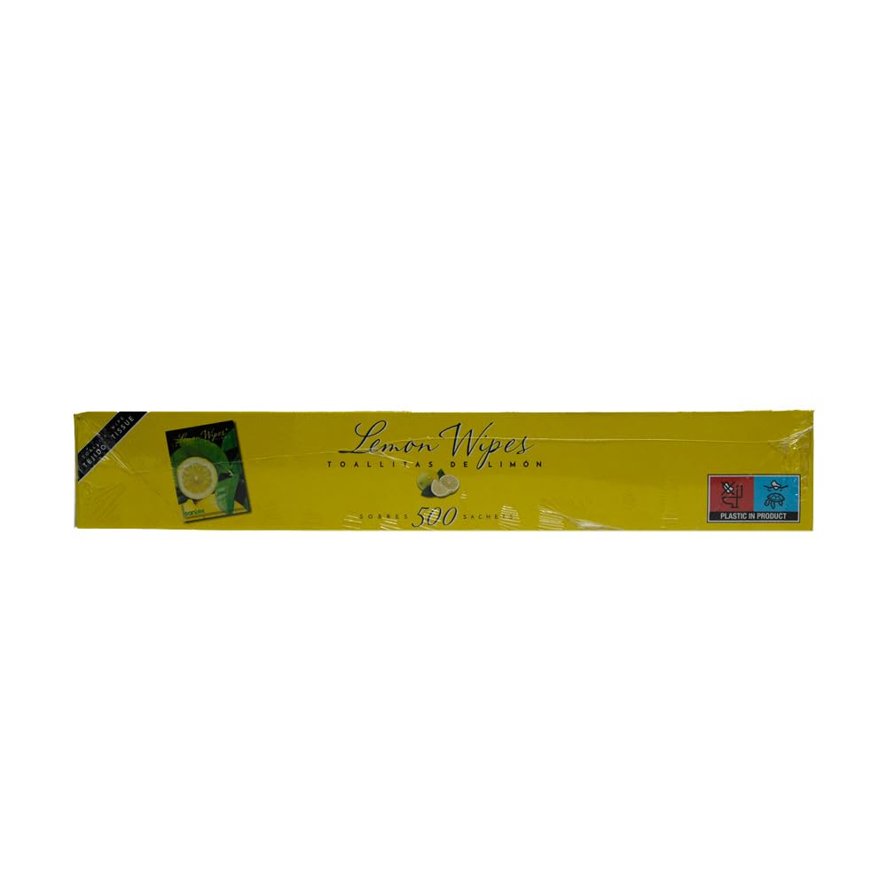 Toallitas Lemon Wipes | Fabricadas en tejido sin tejer | Superficie suave microperforada, no se rompen y no dejan residuos | Pack de 500 unidades