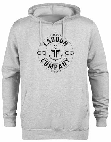 Sweat à capuche gris Lagoon Company idéal pour le streetwear et le confort quotidien