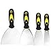 Produktbild Malerspachtel Spachtel Set mit Kunststoffgriff spachtel edelstahl, Gipser Spachtel,Schaber Palettenmesser Kratzer, Putty Messer zum Entfernen 4-teiliges (4 PCS)