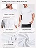 T Shirts for Men, Moisture Wicking Dry-Fit Short Sleeve T-Shirts, Athletic Running Gym Workout Sports Tee Tops White-2XL #4