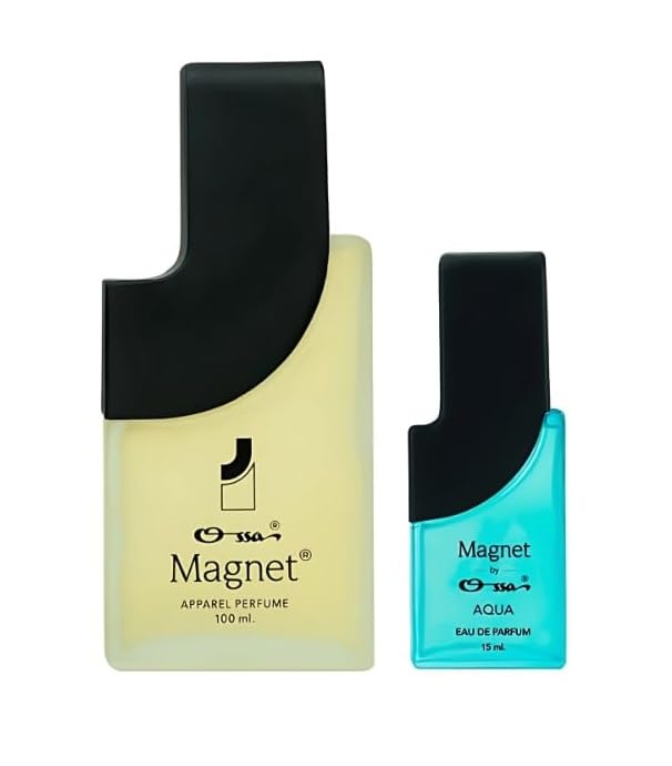 Image of Ossa Magnet Eau De Parfum 100 ML & Aqua 15 ML Flankers Perfume for Men & Women I Long-Lasting Fragrance | Ideal Gift for Birthdays, Anniversaries & Special Occasions | All-Season Unisex Perfume