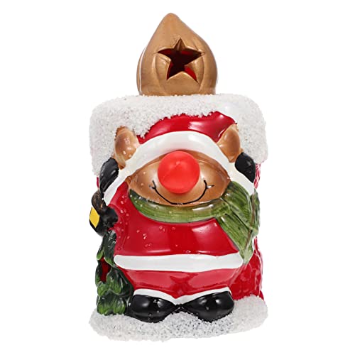 SEWACC Luzes De Natal Presentes Para Homens Velhos Adornos Para De Mesa Fogueira Boneco De Neve Está