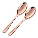 Bisda 2-Piece Stainless Steel 18 10 Serving Spoon (Rose Gold)