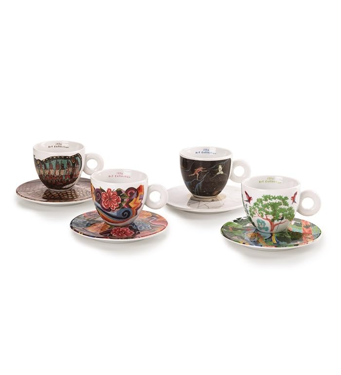 illy SET DA 4 TAZZE DA CAPPUCCINO ART COLLECTION BIENNALE ARTE 2024