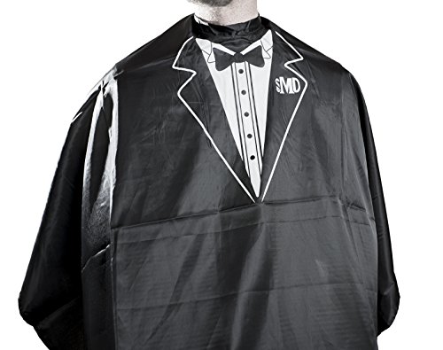 MD® Nylon Tuxedo Professional Hair Cutting Cape (Black)