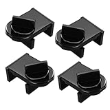 4 Pack Adjustable Sliding Window Locks, Window Wedge Window Stop for Home Office, Black