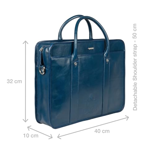 Image of Hidesign ANDOVER 02 Genuine Leather Men's Briefcase
