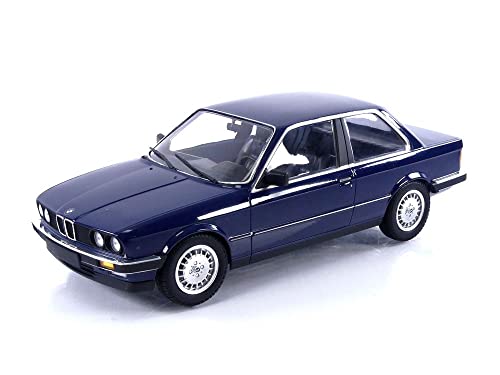 Minichamps 155026009 1:18 Bmw 323I (E30) -1982-Blue Collectible Miniature Car, Blue