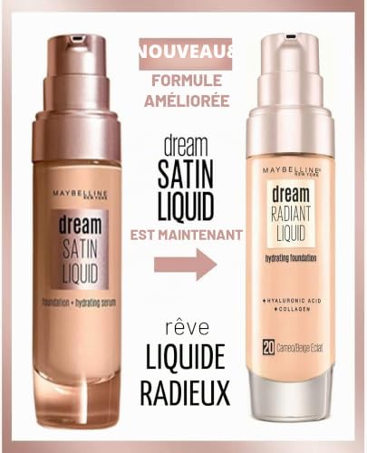 Dream Satin Liquid FOUNDATION+SERUM #3 true ivory - vue 3