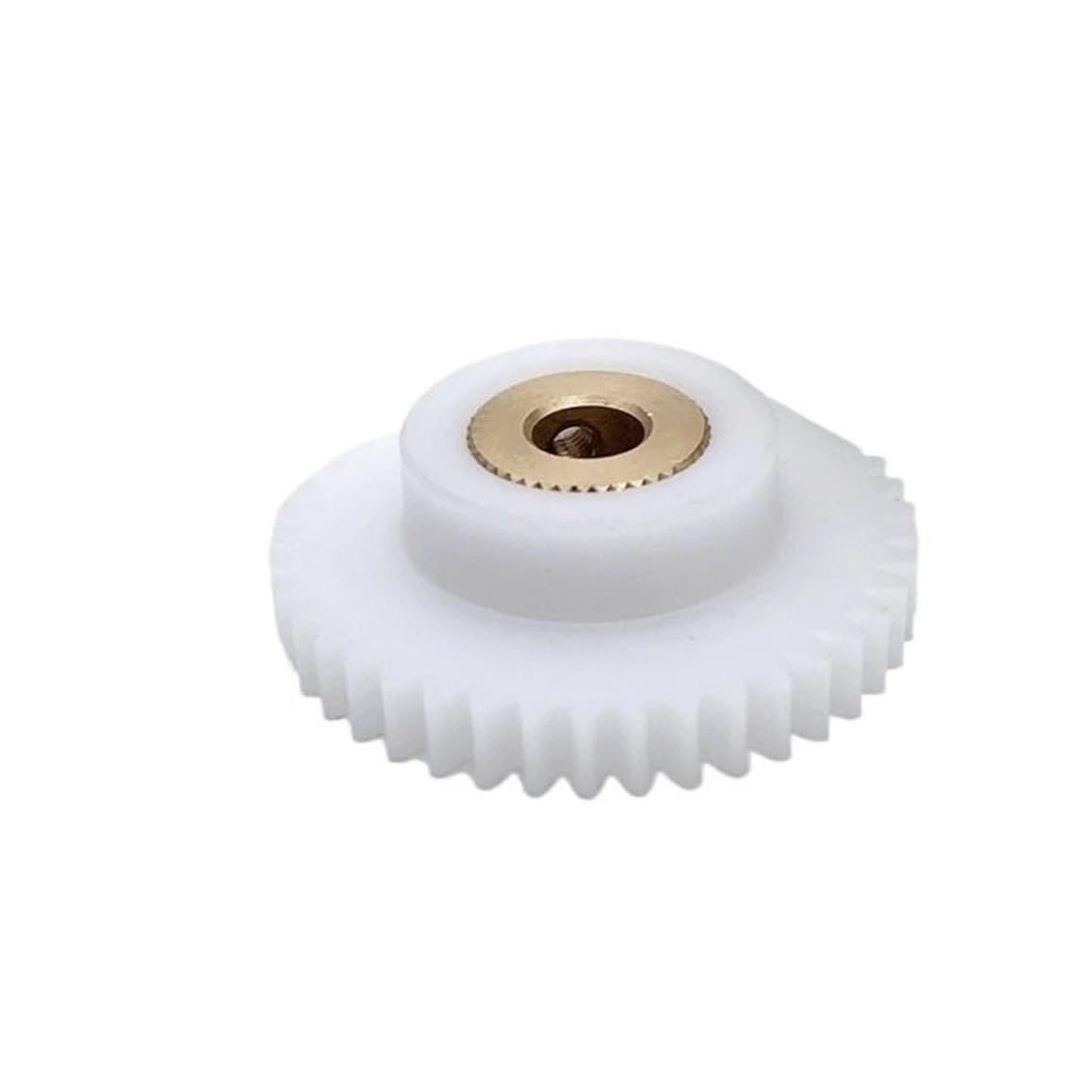 Cylindrical Drive 1pcs 0.8 Module 34T Spur Gear 4mm 5mm 6mm 8mm 10mm Copper Sleeve Bore 0.8M 34 Teeth Plastic Nylon Straight Teeth Gear Rack Machinery(6mm)
