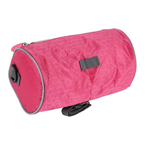 HAOX Bike Front Pouch Bag, Large Capacity Waterproof Bicycle Front Storage Bag Synthetic Leather for Road Bikes(red) Cover