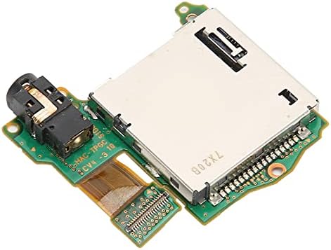 Cuifati Game Card Slot, Game Cartridge Card Slot Host Reader, Tray Earphone Hole Port Fit for Nintendo Switch, Game Cartridge Slot, Game Slot Replacement Reader for Nintendo Switch Repair Accessories