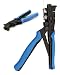 Produktbild maxx.onLine Kompressionszange für F-Stecker mit flexiblem Drehkopf für RG6, RG7, RG11, RG59 F-Kompressionsstecker, Koaxialkabel, Antennenkabel, Sat-Kabel