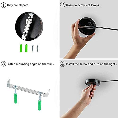 Chao Zan Retro Style Vintage Ceiling Pedant Light Fixture,Black Bird Cage Shape Diamond Lampshade E27 Screw Lamp with 1m Adjustable Cable (E27 Bulbs not Included)