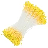 Composition : convient pour la confection de bouquets, de corsages, de décorations de gâteaux, de chapeaux décoratifs, de petites fleurs faites main et autres projets de loisirs créatifs floraux ; étamines pour travaux manuels