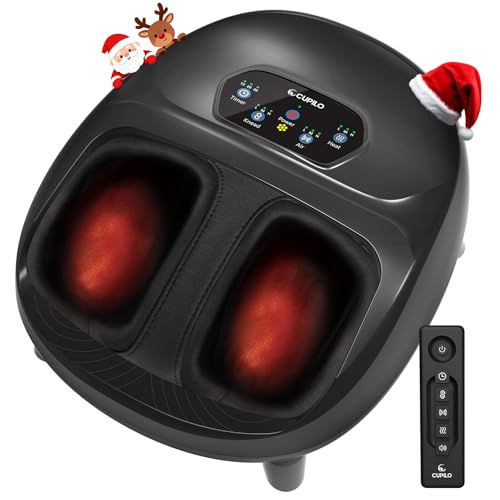 CuPiLo Foot Massager for Plantar Fasciitis, Upgraded Full Foot Shiatsu Massage, Remote Control...