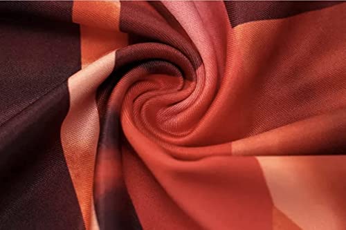 Backless Print Halter Sleeveless Mini Dress Women Summer Fall Sexy Casual Clothing Lady Neon Color Fashion Outfits (Small,Orange) #TOP1