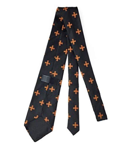 Corbata con cruz roja de Constantino elegante accesorio para traje de caballero 3