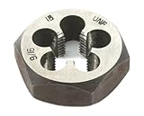 Forney 21183 Pipe Die Industrial Pro UNF Hex Re-Threading Carbon Steel, Right Hand, 9/16-Inch by 18