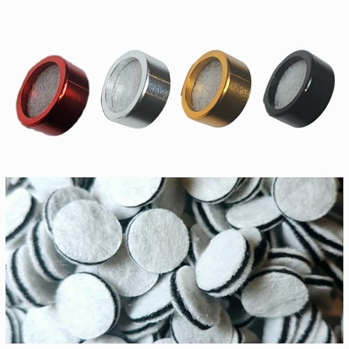 Reuseable Metal Ring with Replacement Filters, Activated Carbon Filter for Universal Silicone Mouth Funnel (4 Metal Rings/100 Replacement Filters)