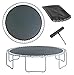 noxozoqm Trampoline Parts，Replacement Trampoline Mat， Trampoline Spare Parts 12 Feet 3.66 Meters Round Trampoline Mattress PP Outdoor Trampoline Jumping Mat(12FT80buckles)