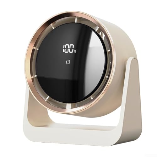 Ventilador de escritorio portátil, ventilador turbo recargable por USB, múltiples opciones de energía, se puede utilizar como ventilador de pared y ventilador de techo para el hogar y la oficina