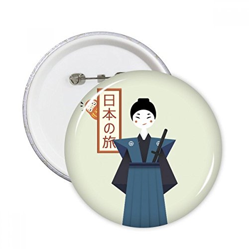 Badge Bushi japonaise ronde pour masquer un accroc et réparer une veste