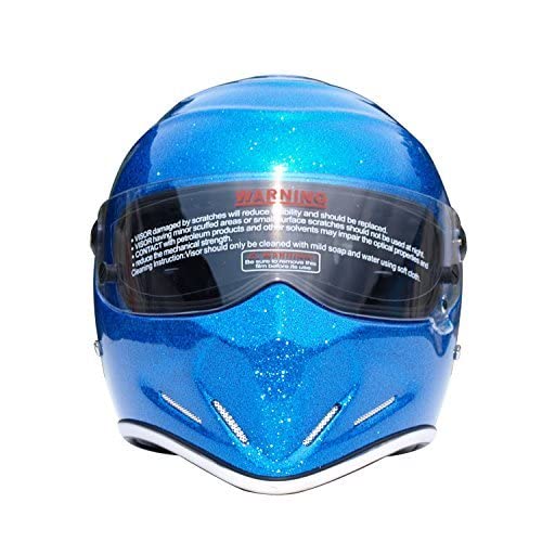 Crg Full-Face Motorcycle Street Bike Fiberglass Helmet Dot Certified Atv-4 - Parent (Medium, Blue) #TOP2
