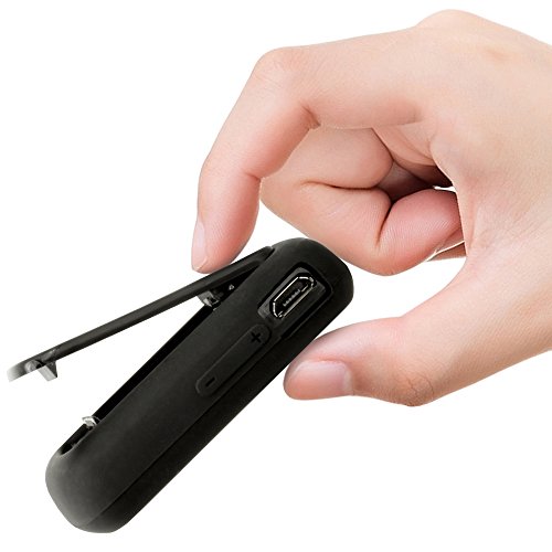 Igadgitz U3902 Silicone Gel Skin Cover Case Compatible With Sandisk Sansa Clip Jam Mp3 Sdmx26-008G (2015) - Black #TOP2