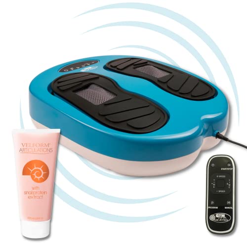 Masajeador de Pies GYMFORM Leg Action, Masaje Shiatsu, Con Control Remoto, 6 Programas/15 velocidades para Mejorar la Circulación y Aliviar el Dolor (Normal) (Masajeador (Normal)+Crema) Cover
