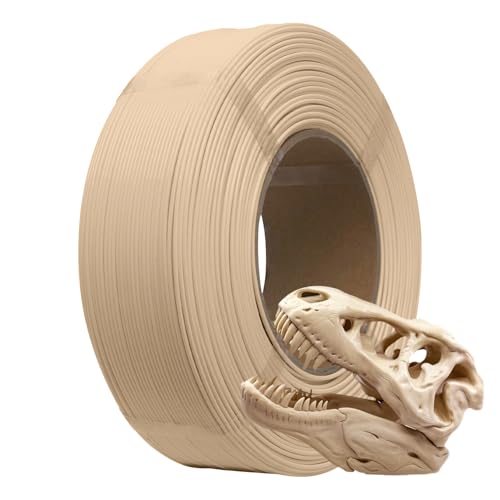 Image of eSUN PLA+ Refilament 1.75mm, 3D Printer Refill PLA Plus, Dimensional Accuracy + /- 0.03mm, 1KG Spoolless 3D Printing Filament for 3D Printers, Bone White