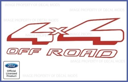 Decal Mods Calcomanías adhesivas rojas para Ford Ranger 4x4 Offroad - CR (1997-2012) (juego de 2) disponible en Yaxa Mexico